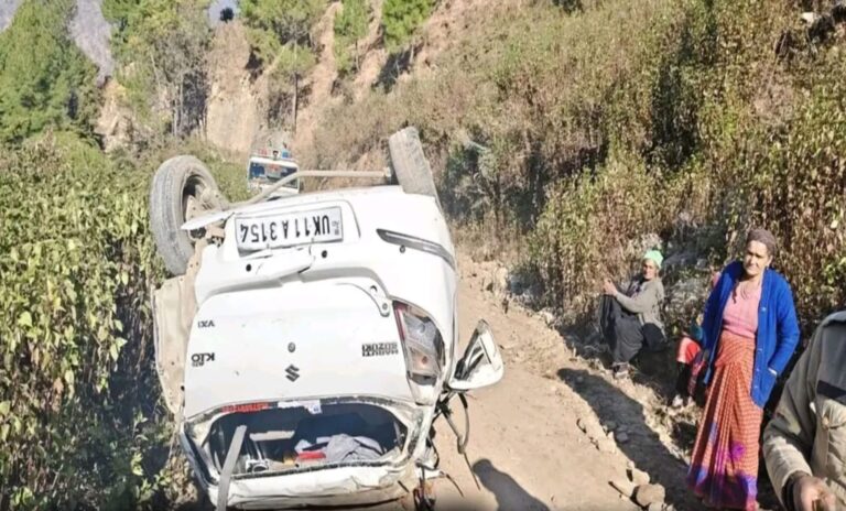 थराली/चमोली-   कुलसारी -नैल- ढालू मोटरमार्ग पर वाहन दुर्घटना में वाहन चालक की मौत।