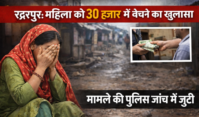 उत्तराखंड में यहां महिला को नौकरी के नाम पर बुलाया और 30 हजार में बेच दिया