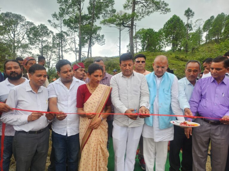 पय्या-दाबू हड़ाप मोटर मार्ग का भूमि पूजन, अंतिम गांव तक सड़क पहुंचने से ग्रामीणों में खुशी